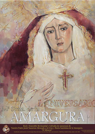 Presentado el cartel de cincuentenario de la Virgen de la Amargura