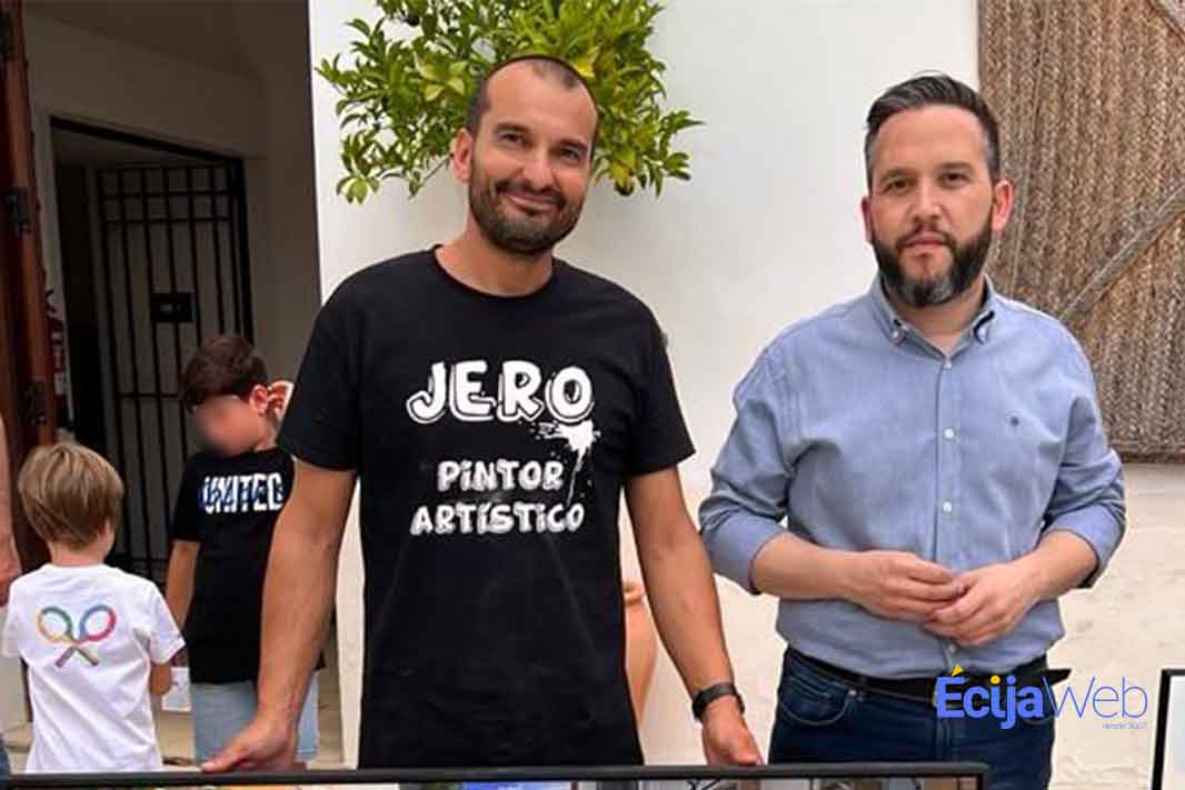 Jero_Santaella Jerónimo Díaz gana el certamen de Pintura Rápida de Santaella