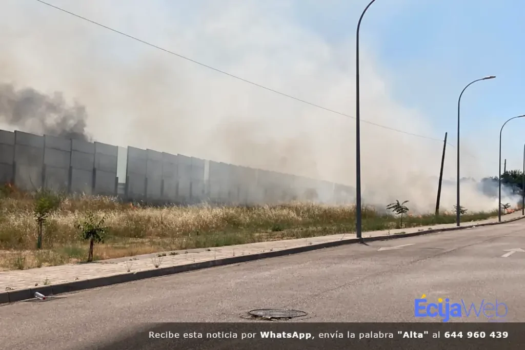 Incendio en las inmediaciones del hospital
