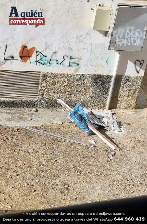 Escombro en Las Huertas